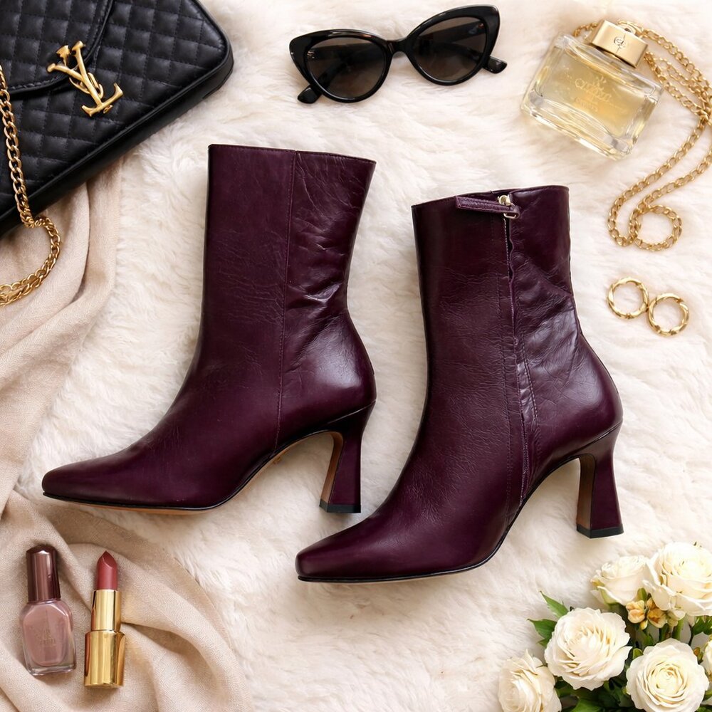 Minelli Genuine Leather Ankle Boots – Size 36